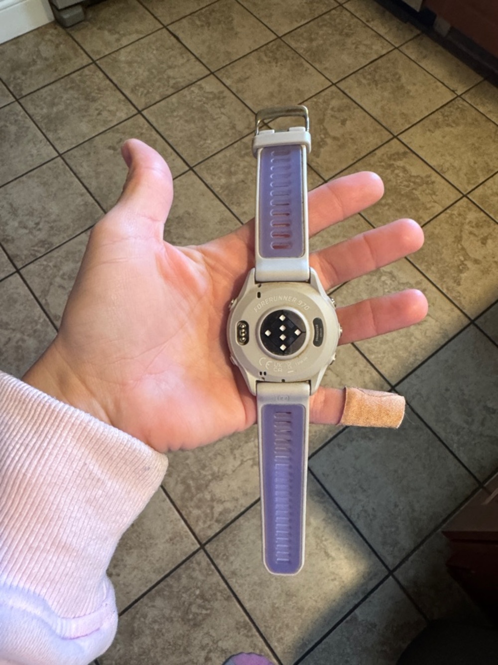 Garmin Forerunner 970 Soft Gold Titanium French Gray Case - Picture 2 of 7